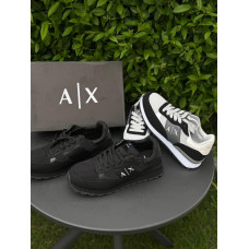 Кросівки Armani Exchange чоловічі чорні кросівки Армані Ексчендж чоловічі чорні кросівки Армані спортивні сірі