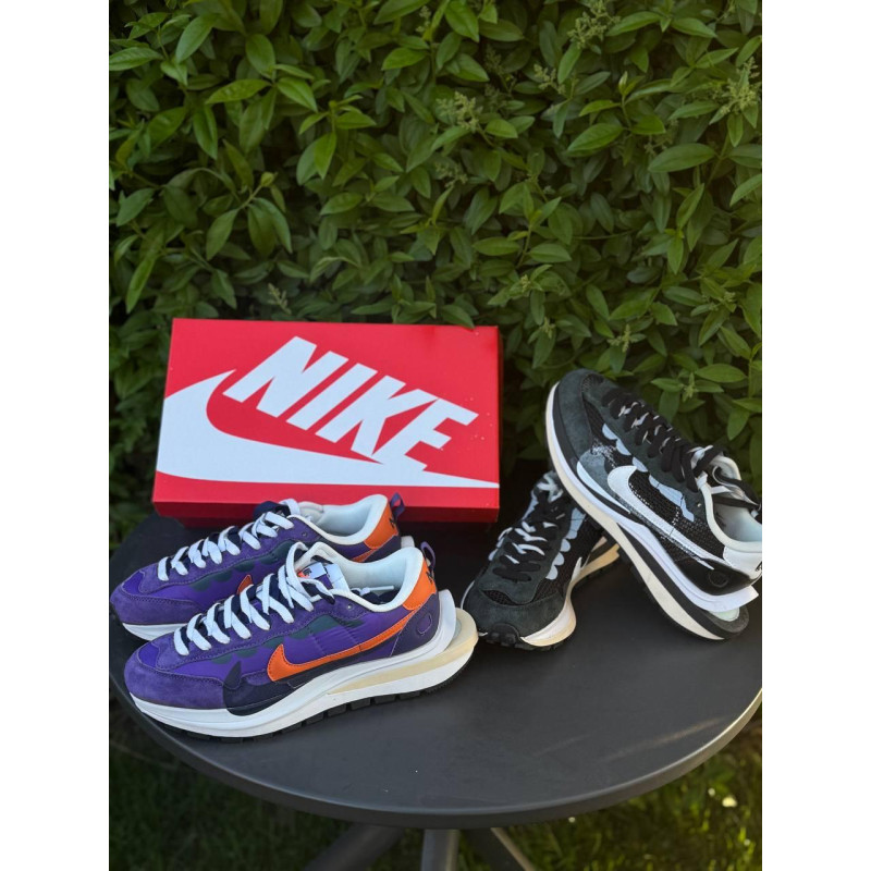 Nike Sacai чоловічі чорні кросівки Найк Сакаї спортивні літні легкі чоловічі з коробкою фіолетові Найк