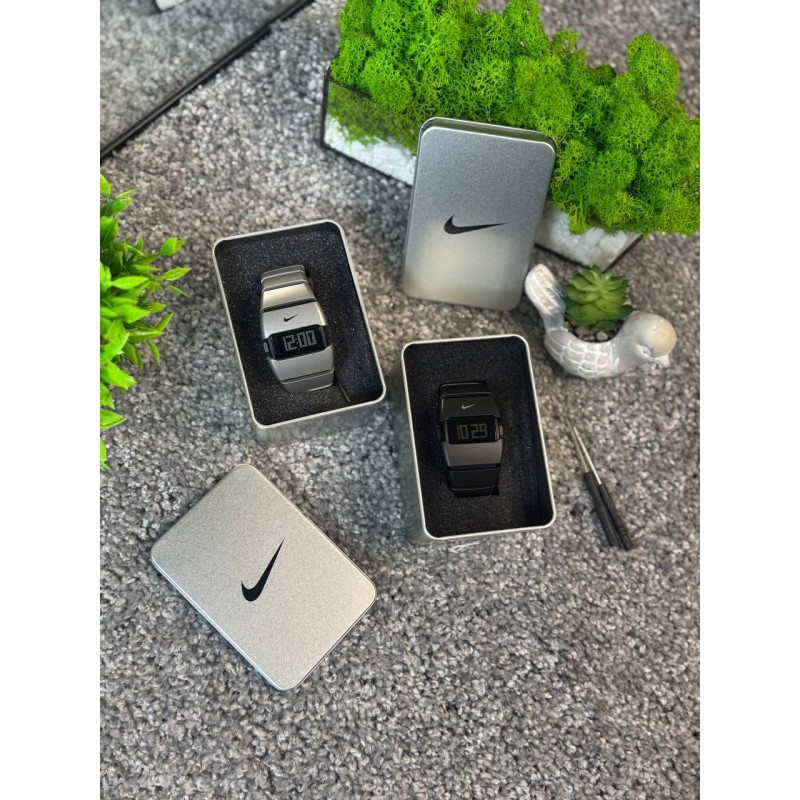 Годинник Nike Triax D-Line чоловічий сірі чорний годинник з цифровим циферблатом сірі спортивні механічні електронні Найк годинник