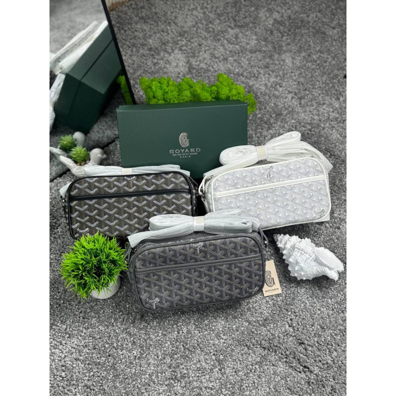 Сумка Goyard мужская черная сумка Гоярд спортивная мужская серая сумка с коробкой Гоярд черная через плечо сумка Гоярд кожаная