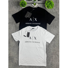 Футболка Armani Exchange чоловіча чорна літня футболка Армані Ексчендж чоловіча спортивна літня футболка Армані чоловіча чорна
