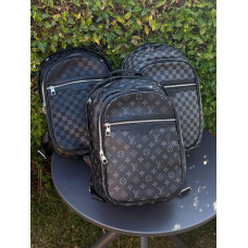 Рюкзак Louis Vuitton чорний чоловічий рюкзак Лв шкільний портфель шкіряний спортивні Луї Вітон чорний рюкзак