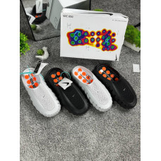 Тапки чоловічі Nike Mind, тапки Найк Майнд, піна, масажна підошва, легкі, чорні/сірі, розміри 41-45, брендова коробка