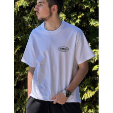 Футболка чоловіча Corteiz HMP біла oversize | стиль streetwear Кортеїз | бавовняна базова футболка чоловіча біла