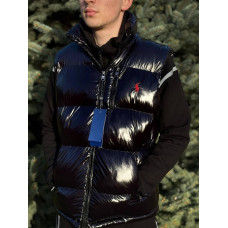 Жилетка Polo Ralph Lauren чоловіча безрукавка спортивний жилет на весну глянсовий жилет Поло Ральф Лоурен