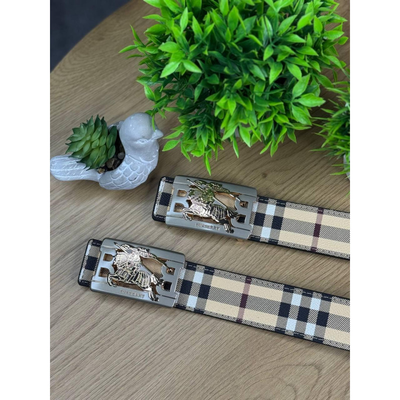 Ремінь Burberry чоловічий чорний чоловічий шкіряний ремінь Барбері бежевий 105 см спортивний чоловічий ремінь Барбері