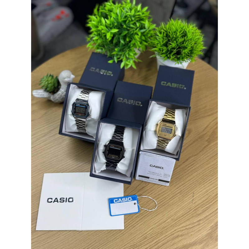 Годинник Casio механічний електронині годинник наручний срібний Касіо чорний чоловічий годинник золотий Касіо спортивний