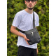 Чоловіча сумка кроссбоді Guess Vezzola Smart, барсетка через плече з екошкіри, 23×19 см