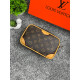 Чоловіча сумка через плече Louis Vuitton чорна, компактна кроссбоді з екошкіри 20×15 см, стильний дизайн з монограмою, якісна