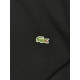 Чоловічий кардиган Lacoste чорний на блискавці (зипка Лакост), бавовняна кофта без капюшона з вишитим логотипом