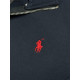Чоловічий кардиган Polo Ralph Lauren темно-синій на блискавці без капюшона, бавовняна кофта преміум якості з вишитим логотипом