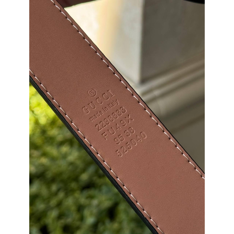 Ремінь Gucci шкіряний чоловічий ремінь на затяжках Гуччі пасок екошкіра Belt Gucci
