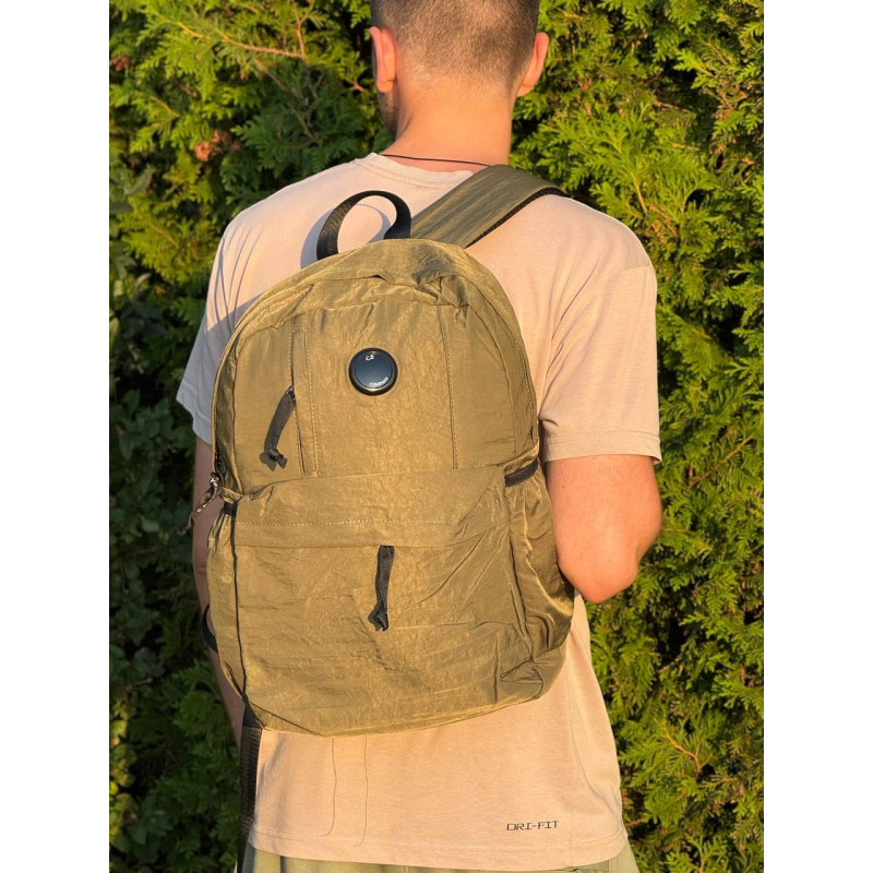 Рюкзак CP Company чоловічий спортивний рюкзак чорний Сипі Компані хакі шкільний портфель Сп Компані чорна шкільна валіза Сп