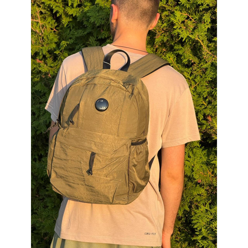 Рюкзак CP Company чоловічий спортивний рюкзак чорний Сипі Компані хакі шкільний портфель Сп Компані чорна шкільна валіза Сп