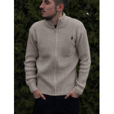 Кардиган Polo Ralph Lauren бежевий чоловічий Кардиган Поло Ральф Лоурен спортивний в'язаний Зіпка Поло