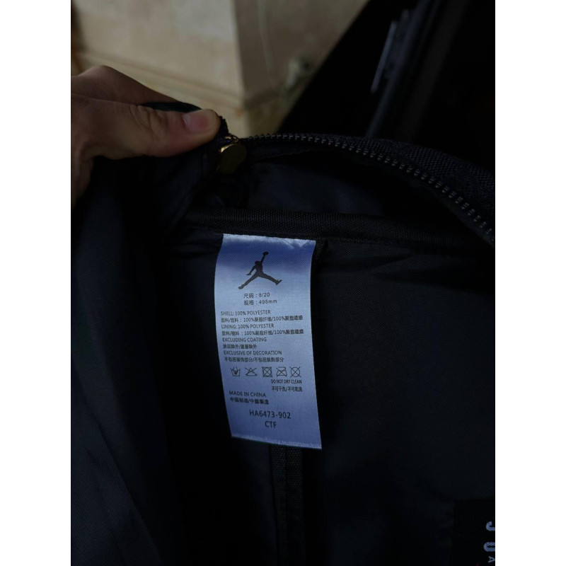 Чоловічий рюкзак Jordan Monogram сірий 44×31 см — стильний текстильний backpack Джордан з тисненням, місткий рюкзак