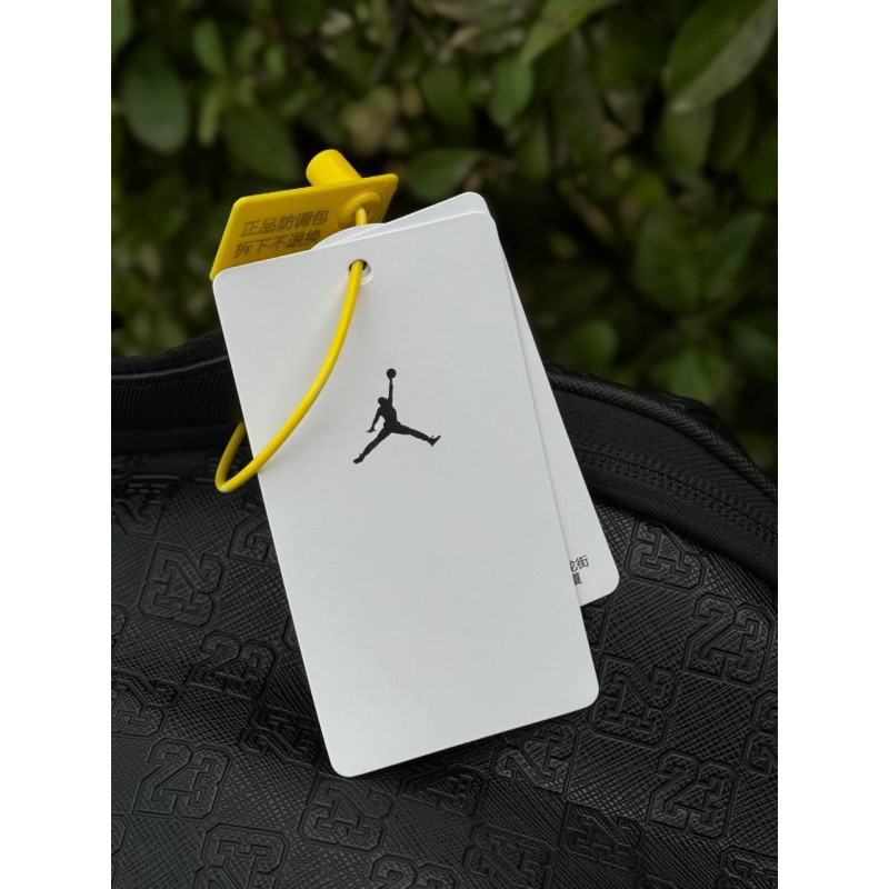 Чоловічий рюкзак Jordan Monogram бежевий 44×31 см — стильний текстильний backpack Джордан з тисненням