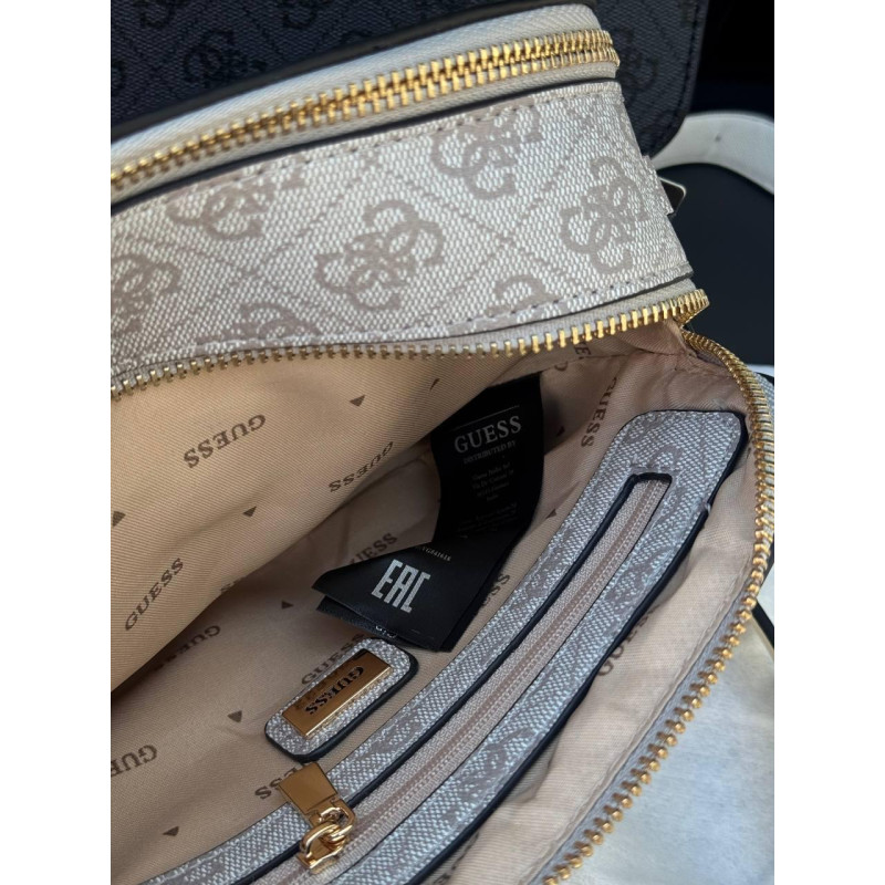 Сумка Guess жіноча через плече з екошкіри 23×15 см — стильна брендова кросбоді Guess з фірмовим логотипом