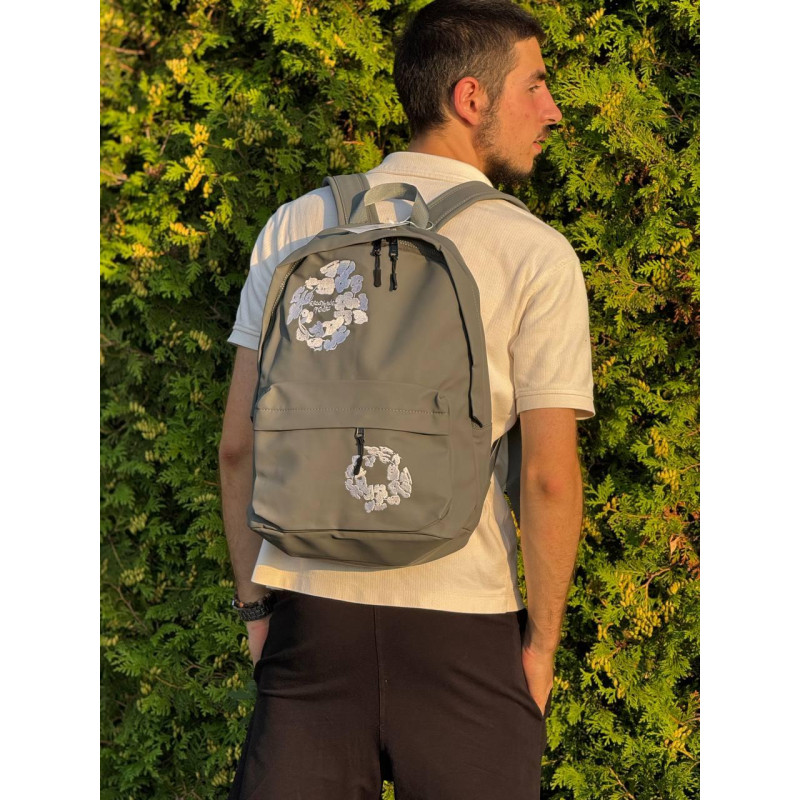 Рюкзак Denim Tears чоловічий сірий шкільний портфель Денім Тірс міський backpack з принтом водовідштовхуючий рюкзак для навчання