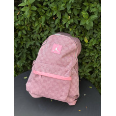 Рюкзак Jordan Monogram чоловічий рожевий міський спортивний рюкзак Джордан стильний місткий рюкзак з екошкіри 4 відділення