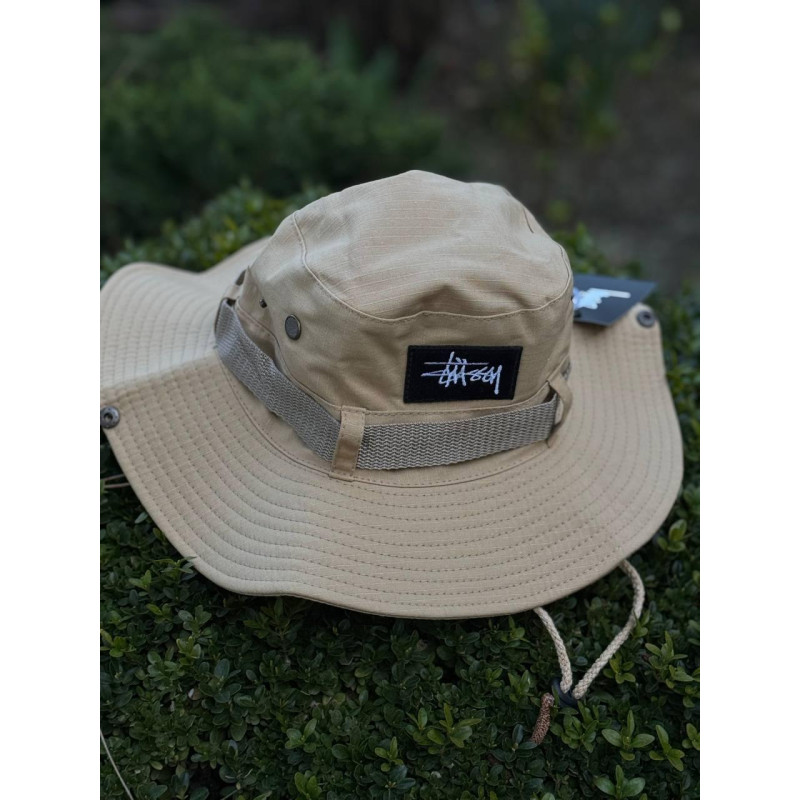 Панама Stussy чоловіча кепка бейсболка на риболовлю на літо , літня панамка Стуссі Стусі бейсболка кепка чорна