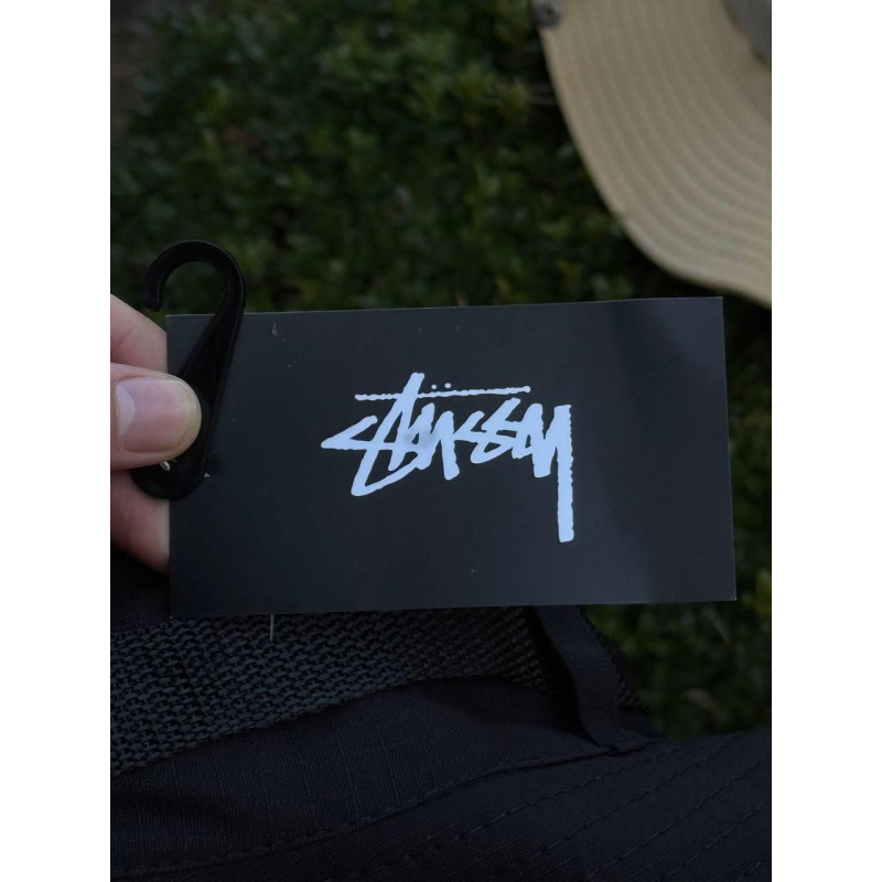Панама Stussy чоловіча кепка бейсболка на риболовлю на літо , літня панамка Стуссі Стусі бейсболка кепка чорна