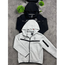 Чоловіча зіп-худі Nike Tech Fleece x PSG (Найк Тек Фліс ПСЖ) спортивна кофта
