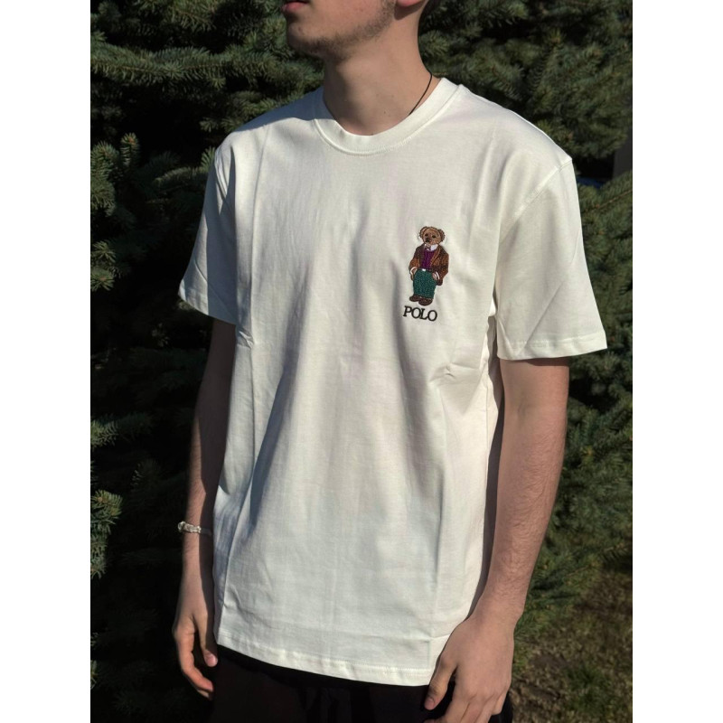 Футболки Polo Ralph Lauren Bear з ведмедиком бейсболка Поло ведмедик чоловіча футболка літня бавовна Поло Ральф Bear з