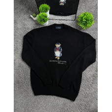 Чоловічий трикотажний светр Polo Ralph Lauren з вишитим ведмедем Polo Bear з натуральної бавовни