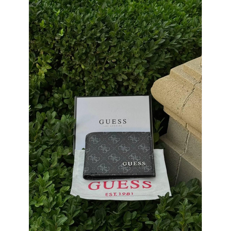 Гаманець Guess шкіряний чоловічий портмоне Гуес купити | Портмоне Guess подарунковою коробкою чоловічий гаманець