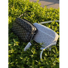 Сумка Goyard чоловіча шкіряна сумка люкс Гоярд сумка через плече барсетка чоловіча спортивна літня чорна месенджер кросбоді сумк