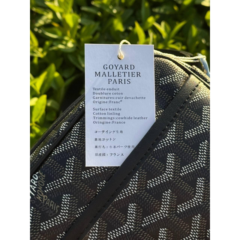 Сумка Goyard мужская кожаная сумка люкс Гоярд сумка через плечо барсетка мужская спортивная летняя черная мессенджер кросбоди сумк